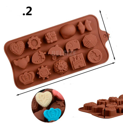 Forminhas de silicone para doces, bombons e confeitos para bolos