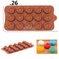 Forminhas de silicone para doces, bombons e confeitos para bolos