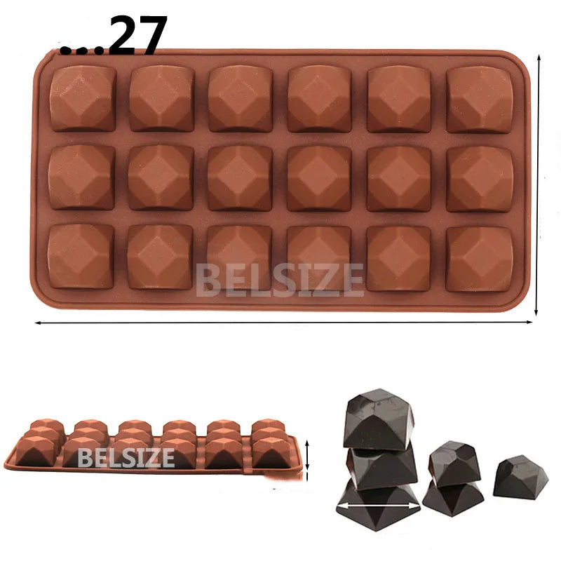 Forminhas de silicone para doces, bombons e confeitos para bolos