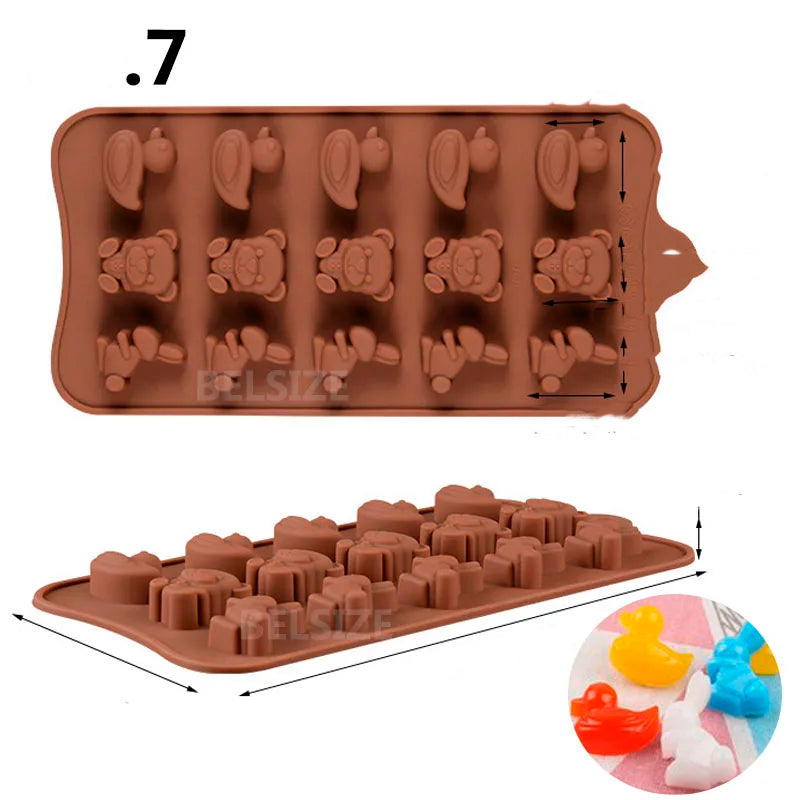 Forminhas de silicone para doces, bombons e confeitos para bolos