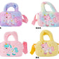 Bolsa de pelúcia infantil super fofa - unicórnio