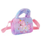 Bolsa de pelúcia infantil super fofa - unicórnio