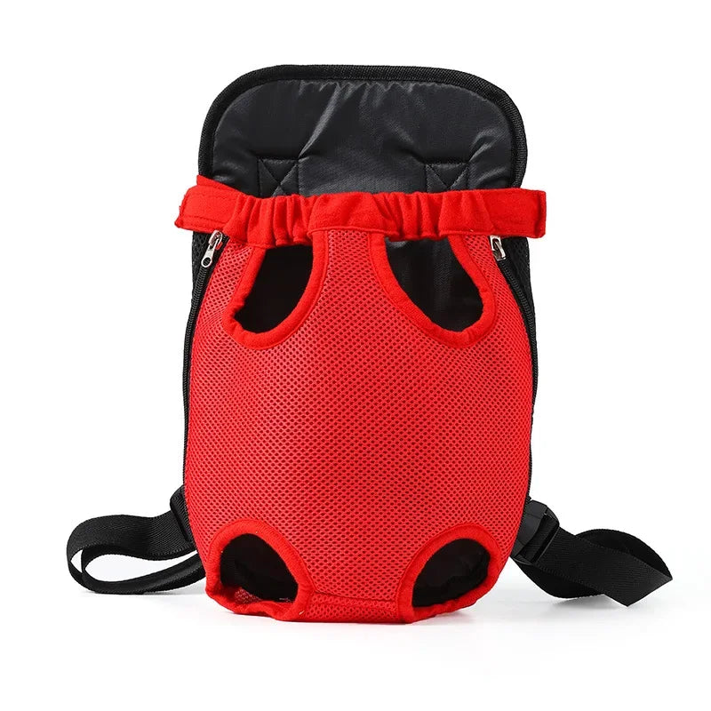 Mochila frontal para transportar pet grudadinho ao corpo