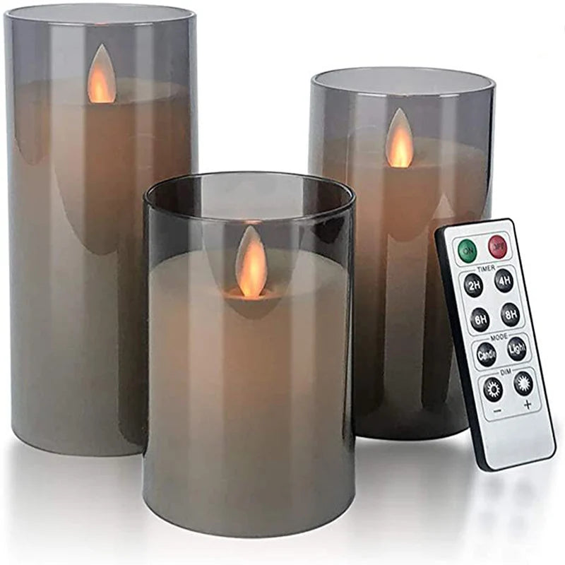 Velas eletrônicas LED decorativas com controle remoto