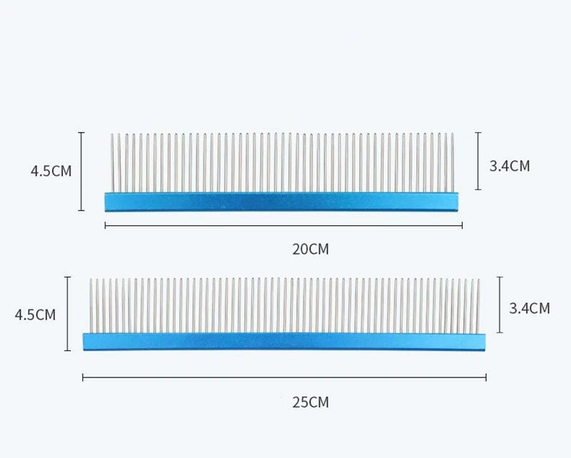 Pente fino para cães e gatos - aço inoxidável