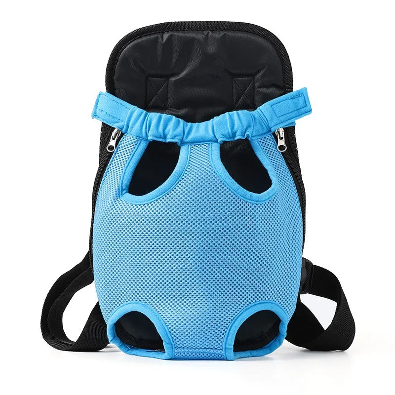 Mochila frontal para transportar pet grudadinho ao corpo