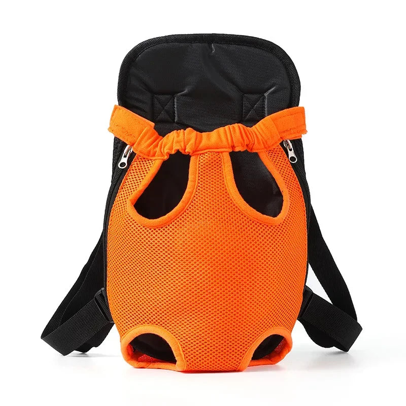 Mochila frontal para transportar pet grudadinho ao corpo