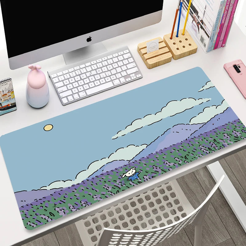 Mousepad gigante para desktops, notebooks e mesas - desenhos fofos