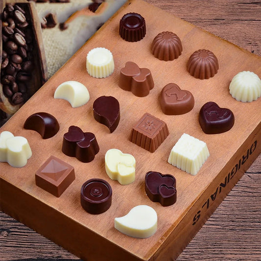 Moldes de silicone para chocolates, doces e confeitos em geral