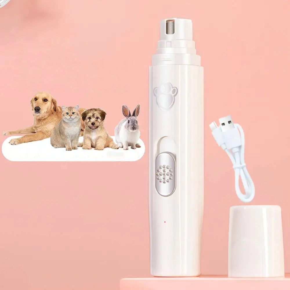 Lixa de unha elétrica para pets recarregável - sem dor