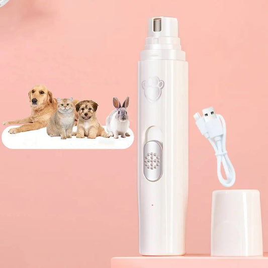 Lixa de unha elétrica para pets recarregável - sem dor