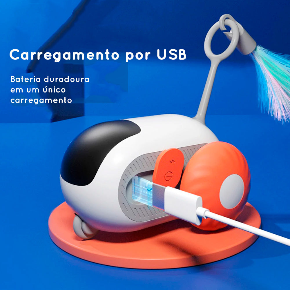 Carrinho inteligente para gatos e cães - com controle remoto