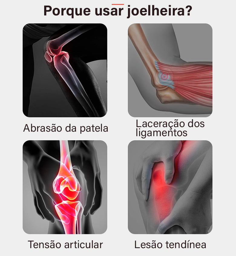 Joelheira protetora compressora - para todos os esportes