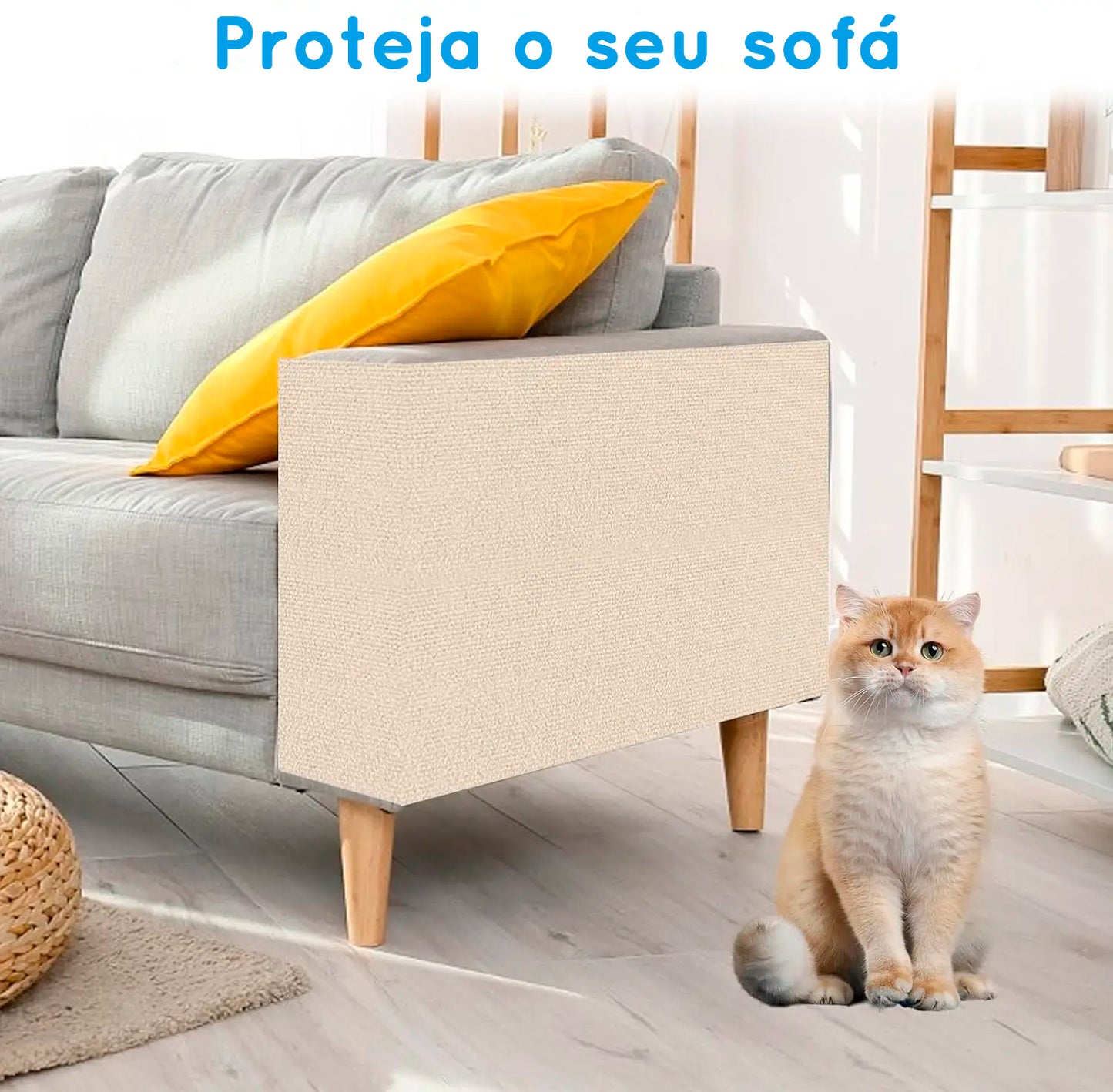 Arranhador para gatos e protetor de móveis - autoadesivo