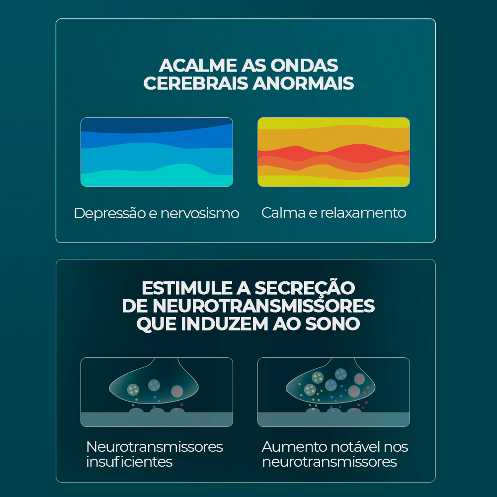 Massageador eletrônico portátil para tratamento da insônia - Inducer