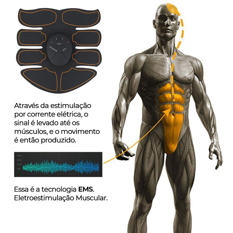 Kit tonificador e estimulador muscular multifuncional - ShapePro