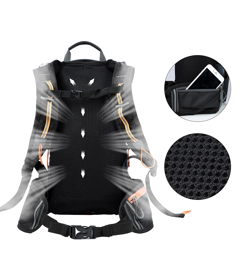 Mochila esportiva ultraleve ciclismo e caminhada + capa para chuva