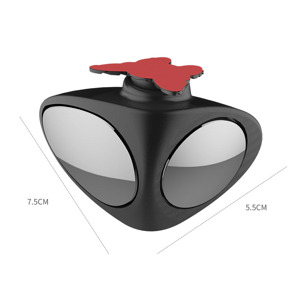 Espelho automotivo para ponto cego ajustável e portátil 2 em 1