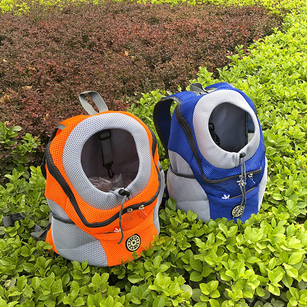 Mochila para carregar pet respirável e resistente - com brinde