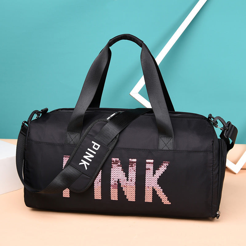 Nova bolsa esportiva feminina com compartimento para tênis