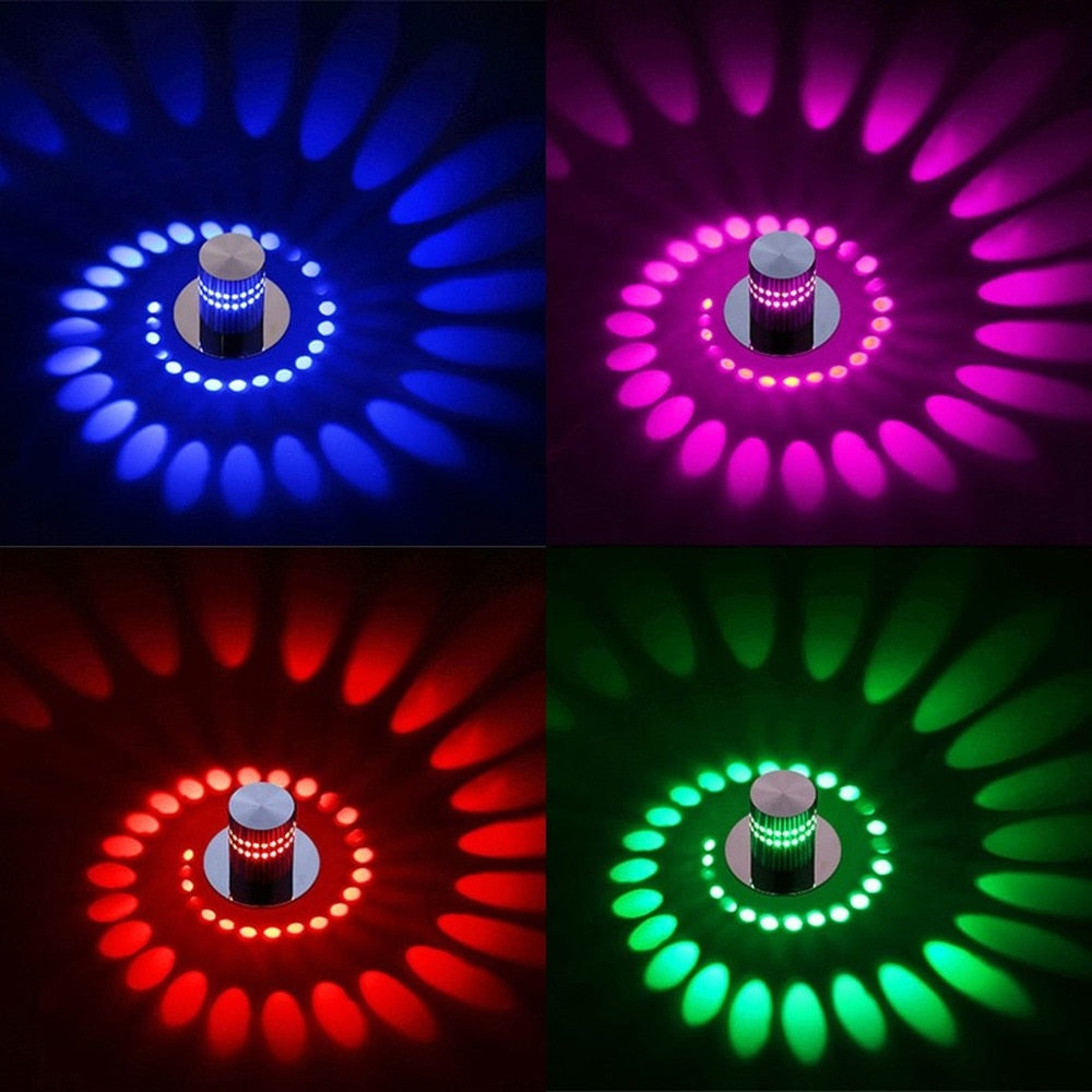 Luz LED decorativa em caracol várias cores RGB para todos os ambientes