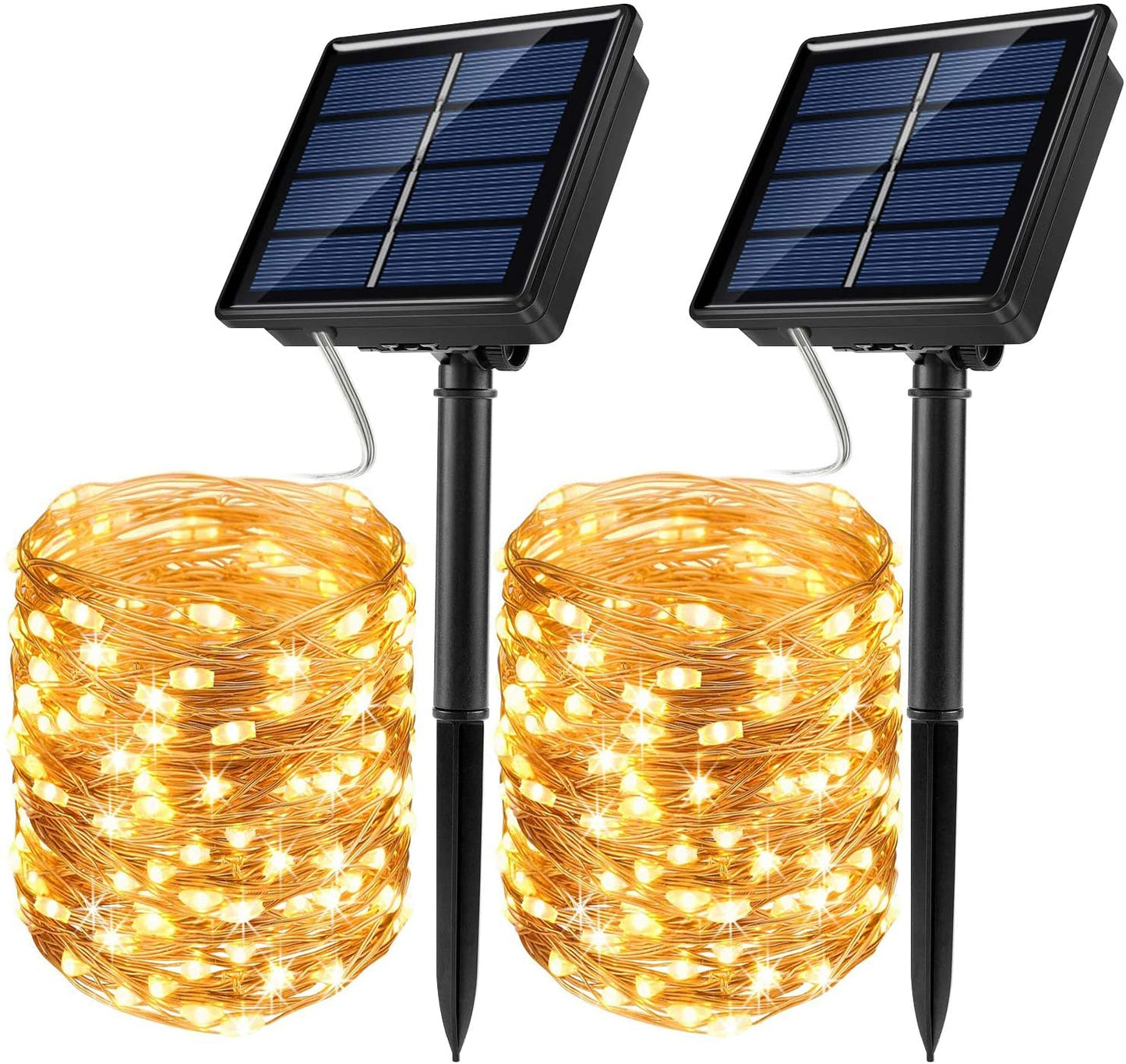 Luz de natal alimentada por energia solar LED - vários tamanhos