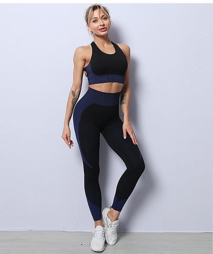 Conjunto feminino cintura alta legging + top